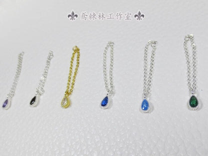 1/6 Female Teardrop White Stone Necklace Model For 12 "ph Tbl Action Figure Body