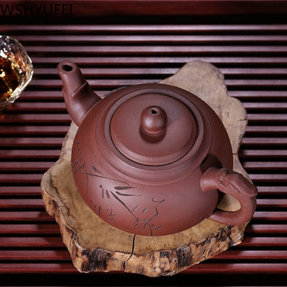 450ml Chinese Yixing Teapot Purple Clay Tea Pot Handmade Household Tea Set