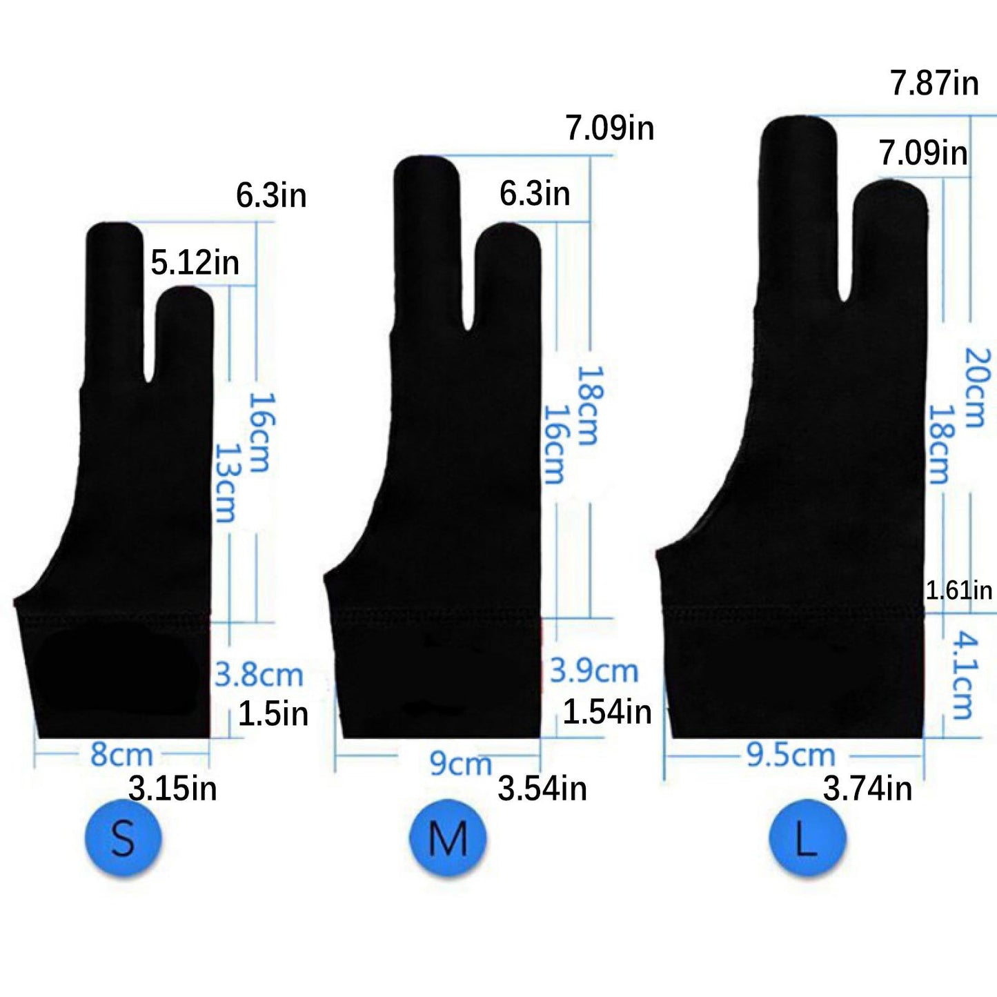 Artist Drawing Glove Anti-Fouling Art Drawing Digital Graphics Design Tablet x