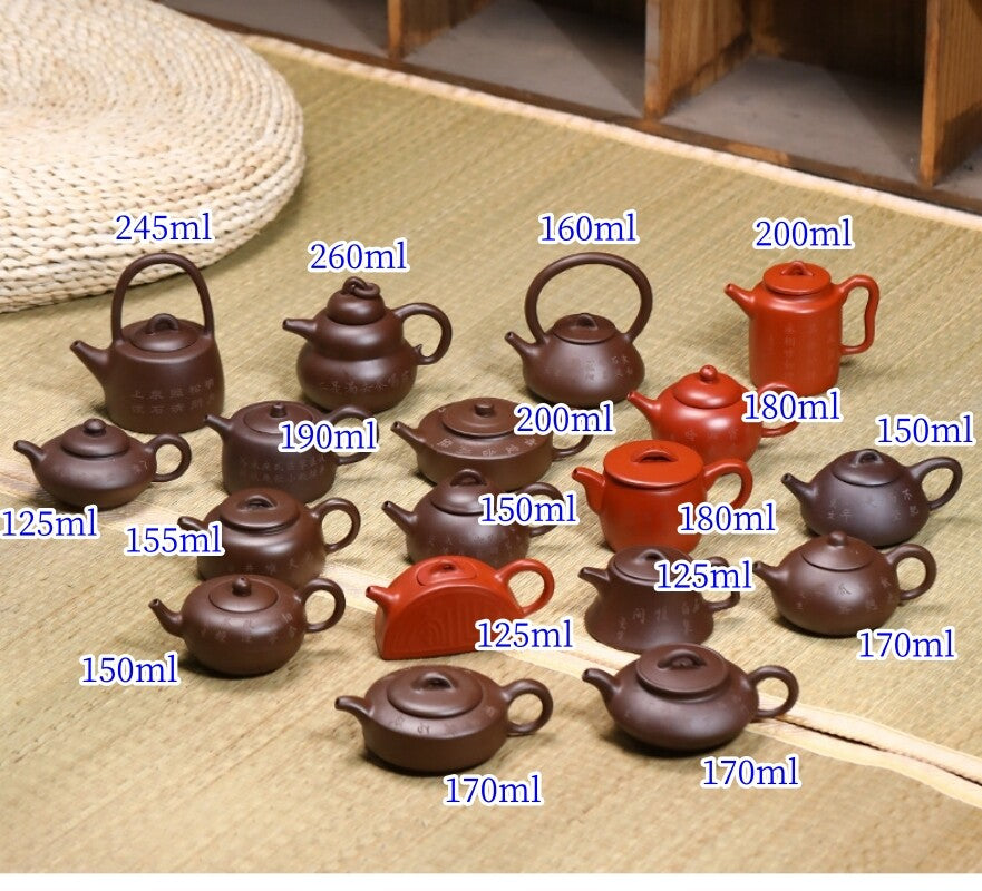 18 Tea Pots True Yixing Zisha Tea Pot Wholesales Full Handmade Marked Master Pot