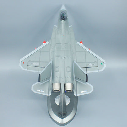 1:32 44CM J-35A Shipborne Fighter Plane Diecast Military Aircraft Airplane Model