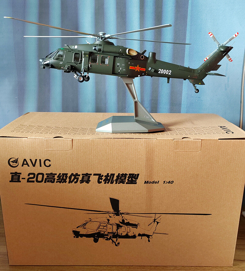 1:40 42CM AVIC Z-20 Armed Helicopter Airplane Diecast Military Aircraft Model