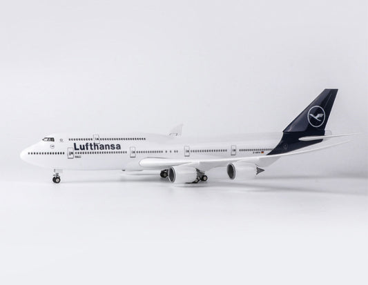 47CM 1:160 Lufthansa BOEING 747-8 Plane Landing Gears Resin Aircraft Model