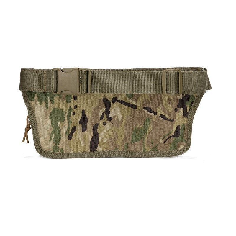 Men's Tactical Fanny Pack Waist Pouch Belt Pack Bum Bag 3 Pockets EDC Hiking