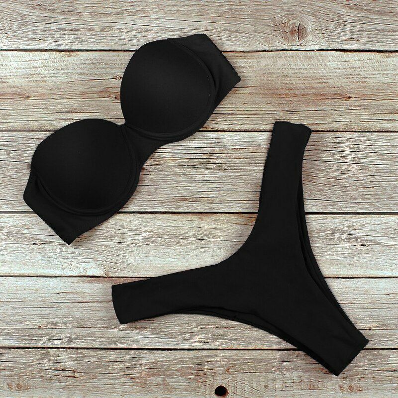Women Swimsuit Sexy High Waist Bikini Swimwear Bikini Set Push Up Bathing Suit