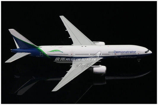 1:400 JC Wings BOEING 777-200 Eco Demonstrator Passenger Airplane Diecast Model
