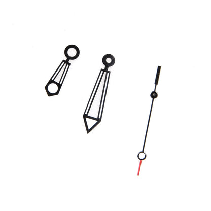 New Black Watch Hands Hour Minute Second Needles For ETA 2824-2 Watch Movement