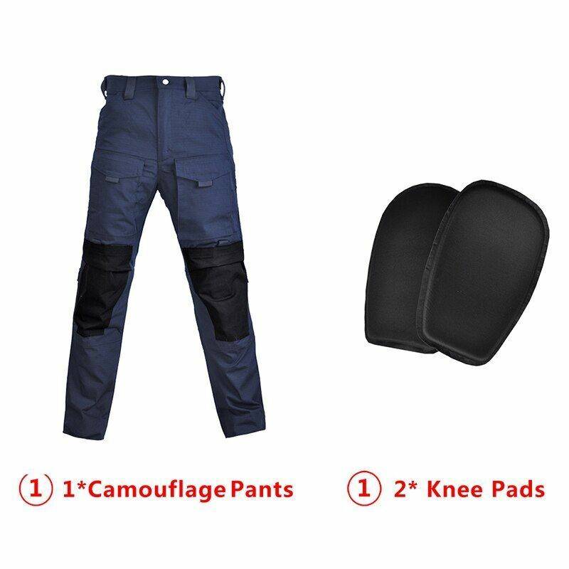 Hooded Shirt/ Pants Pads Tactical Camo Military Shooting Training Sport Hiking L
