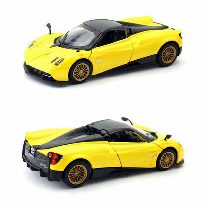1:32 Diecast Pagani Huayra Roadster Metal Car Model Toy Pull Back Sound Light
