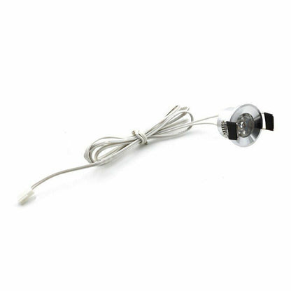 LED Mini Cabinet Downlights 12V Silvery White Black 1.5W 27mm Cut Hole Recessed