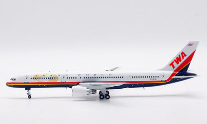 1:200 InFlight TWA BOEING 757-200 Passenger Airplane Diecast Aircraft Model