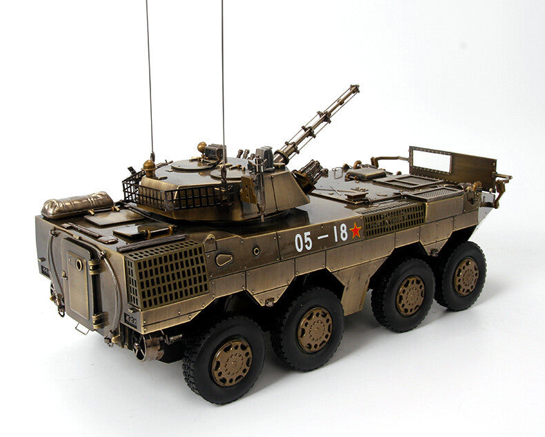 TEERBO CHINA Type 8X8 Wheeled Type 09B Bronze 1/22 DIECAST MODEL FINISHED TANK