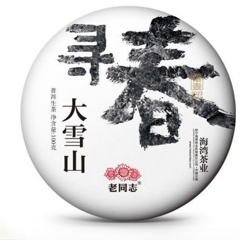 100g Pu'er Tea 2023 Mengku Daxueshan Spring Ancient Tree Raw Pu'er Tea Cake