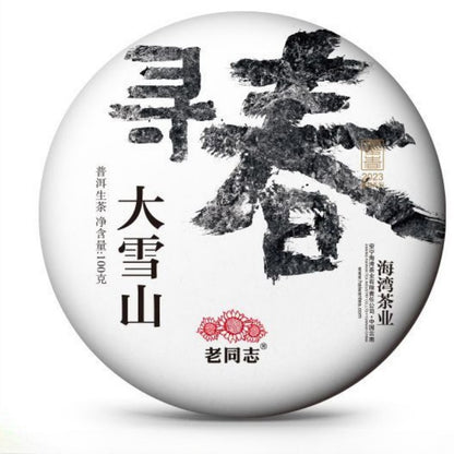 100g Pu'er Tea 2023 Mengku Daxueshan Spring Ancient Tree Raw Pu'er Tea Cake