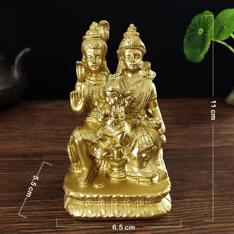 4.33" New Golden Shiva Statue Hindu Lord Ganesha Vishnu Buddha Statue Figurine