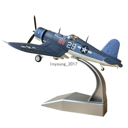 1/72 1940 WWII F4U Corsair Fighter Aircraft Plane Diecast Model Men Collection