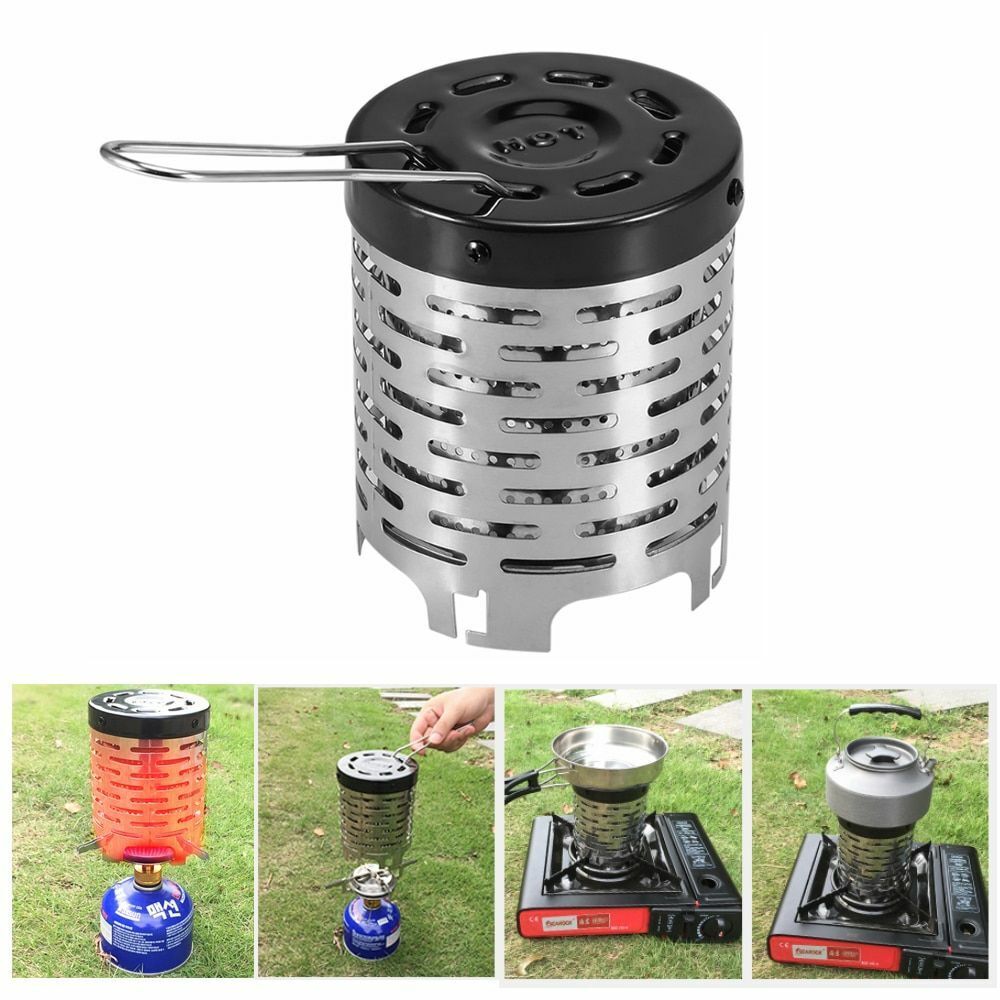 Heater Stove Delicate Texture Gas Warmer Stainless Steel Cover Outdoor Camping