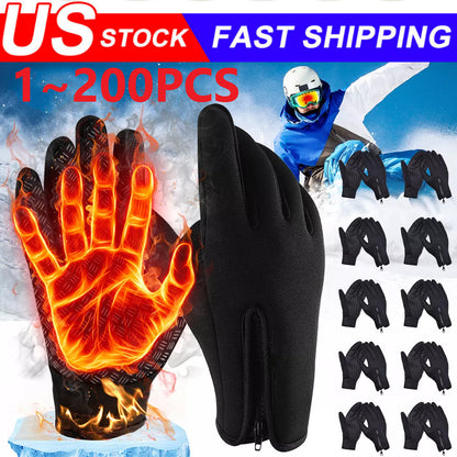 Thermal Waterproof Winter Gloves Touch Screen Warm Mittens Men Women Wholesale