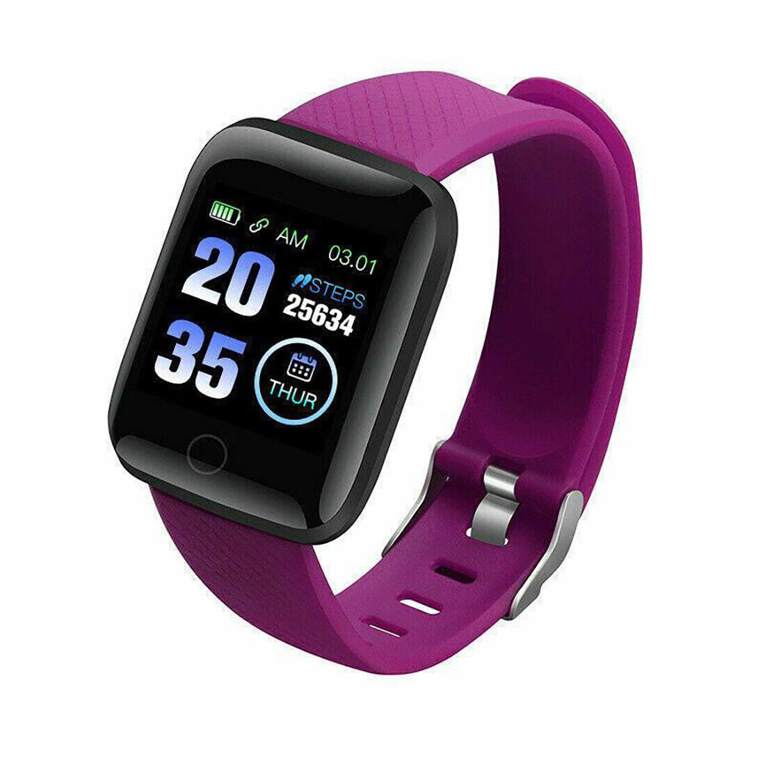 Bluetooth Smart Watch Sport Bracelet Wristband Heart Rate Blood Pressure Monitor