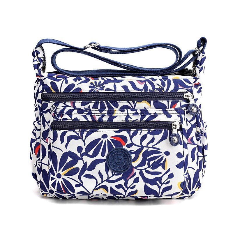 Crossbody Bag Waterproof Nylon Shoulder Purse Traveling Tote Pouch Messenger Bag