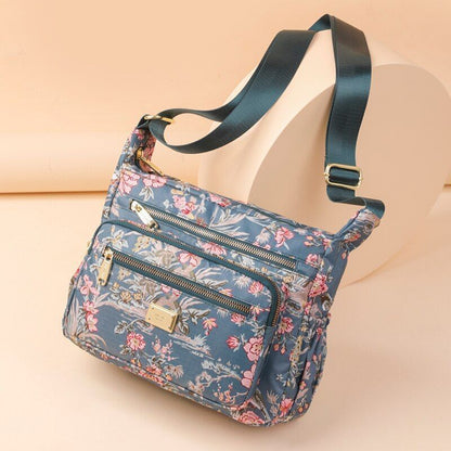Crossbody Casual Shoulder Bag Rural Style Cloth Nylon Waterproof Shopper Handbag