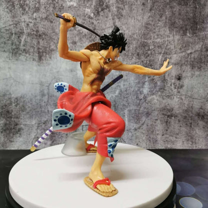 Anime One Piece Figure Monkey D Luffy PVC Action Figure Model Statue Toys 22cm