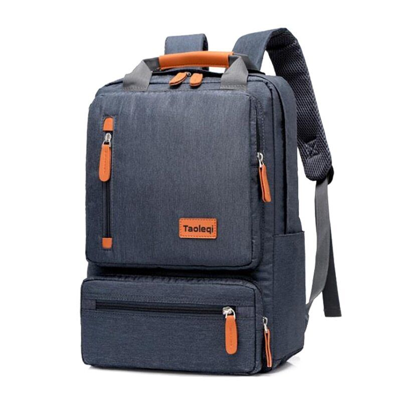 Business Backpack Men Light 15 inch Laptop Bag Oxford Cloth Lady Backpack Gray