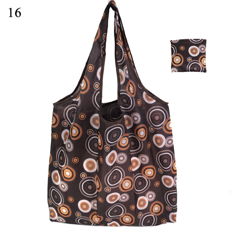 New Reusable Foldable Ladies Shopping Bag Eco Tote Handbag Fold Away Bag
