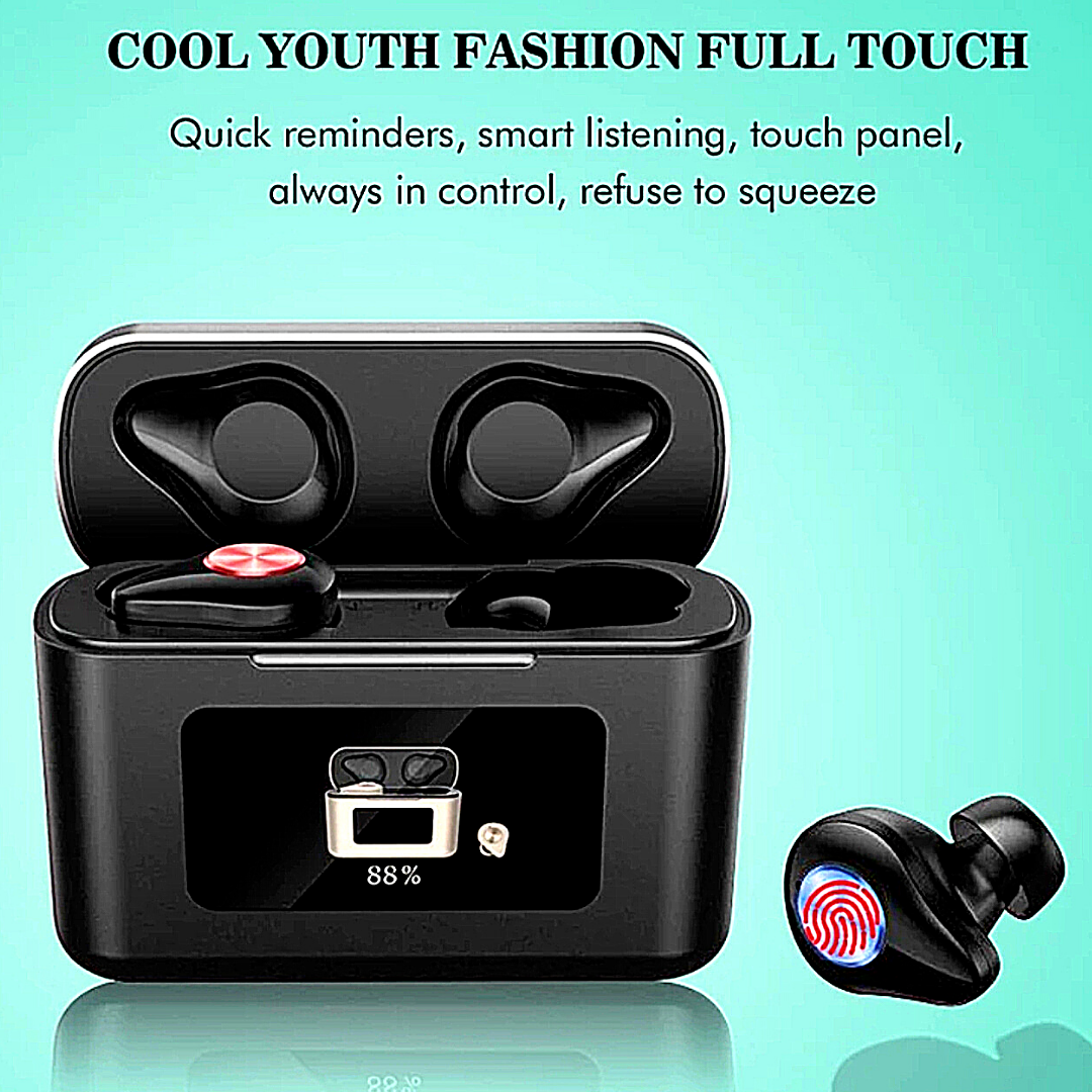 Wireless Earbuds Bluetooth 5.0 Waterproof Headset Headphones Noise Cancellation