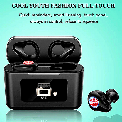 Wireless Earbuds Bluetooth 5.0 Waterproof Headset Headphones Noise Cancellation