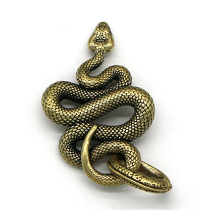 Zodiac Snake Ornaments Copper Tea Pets Tea Playing Kung Fu Tea Set Accessories