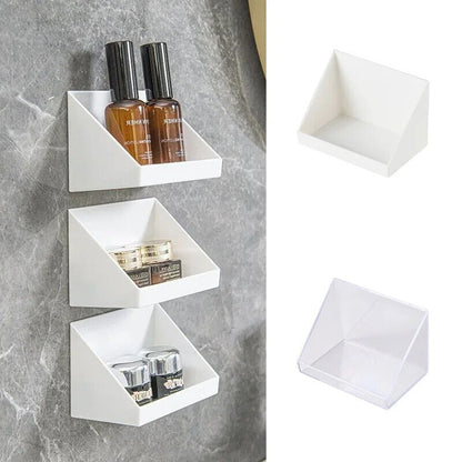 Storage Rack Wall Mounted Self Adhesive Shelf Bathroom Sundries Organizer Holder