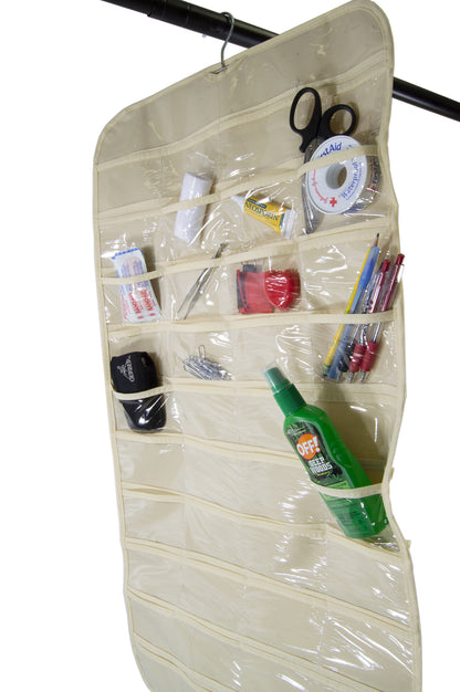 80 Pocket Hanging Jewelry Organizer (Hanger Included)