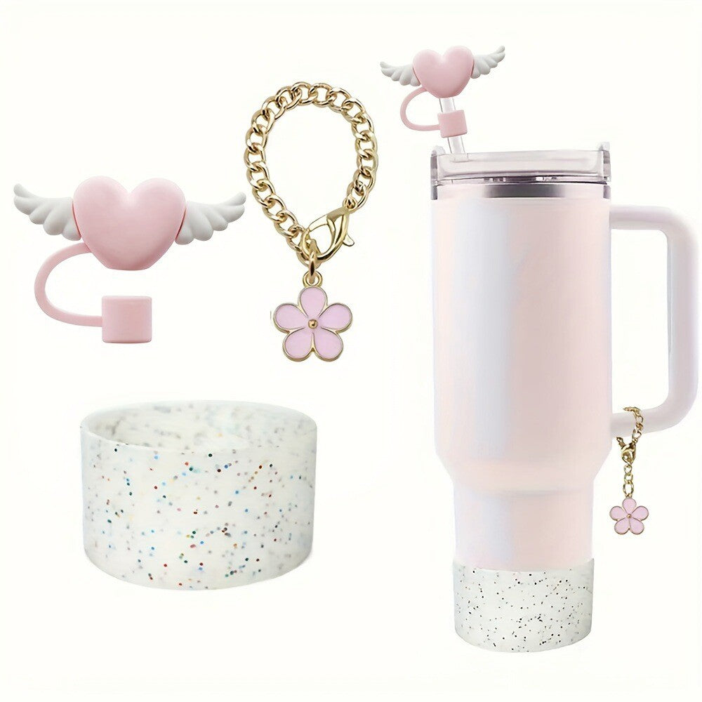 3Pcs Accessories Set for Stanley Cup 40 30oz Insulated Tumbler Travel Cup Decor