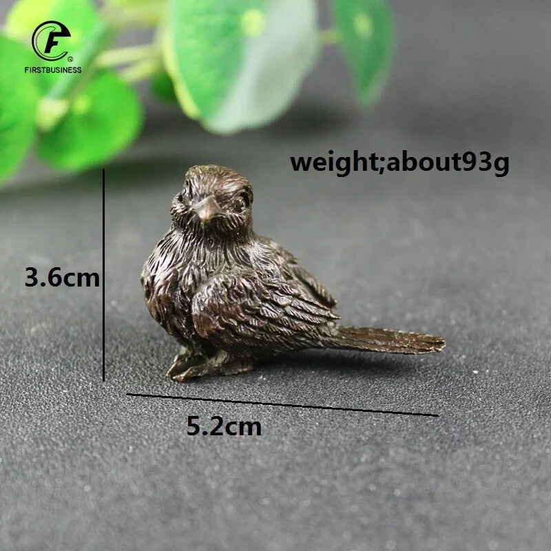 Statue Bronze Tea Pet Table Home Decoration Retro Craft Handmade Collection