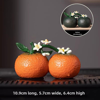 Color Change Resin Tea Pet Ornament 10.9cm Tea Play Kung Fu Tea Tray Accessories