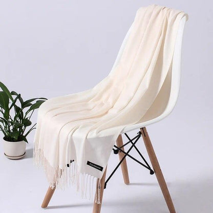 Scarf Solid Colorful Women Tessale Long Shawls Cashmere Scarves Casual Acrylic