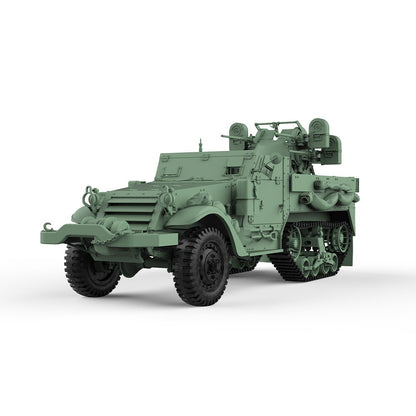 SSMODEL SS87552 1/87 Military Model Kit US M16 Multiple Gun Motor Carriage