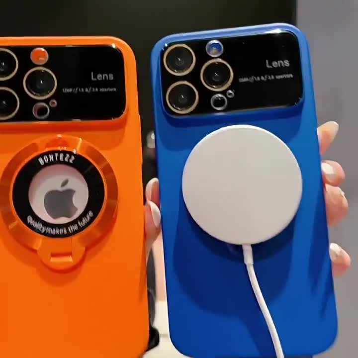 Suitable for iPhone 17.16.15 phone case large window magnetic bracket-usa