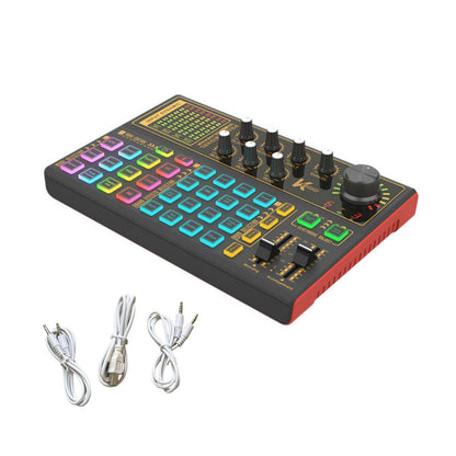 K300 Sound Card Professional Audio Mixer For Live Steaming For Music Recording
