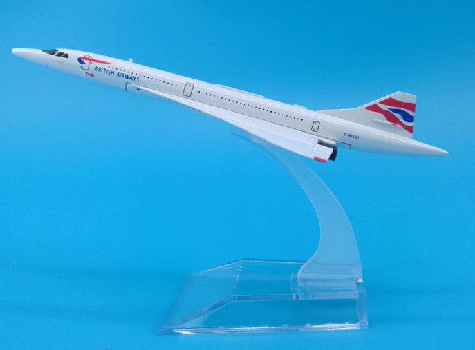 16cm BRITISH AIRWAYS Concorde Passenger Airplane Diecast Aircraft Plane Model