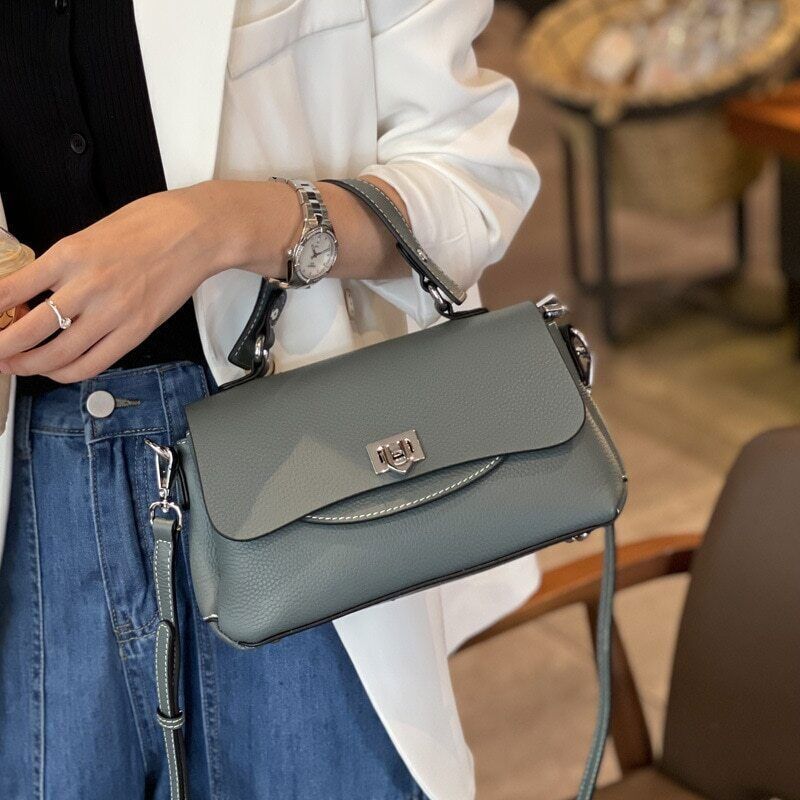 100% Genuine Leather Women Bags Lady Shoulder Bag bag Girls Fashion Tote