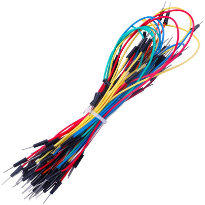 75 Pack Flexible Solderless Breadboard Jumper Wires M/M, 4 Different Lengths