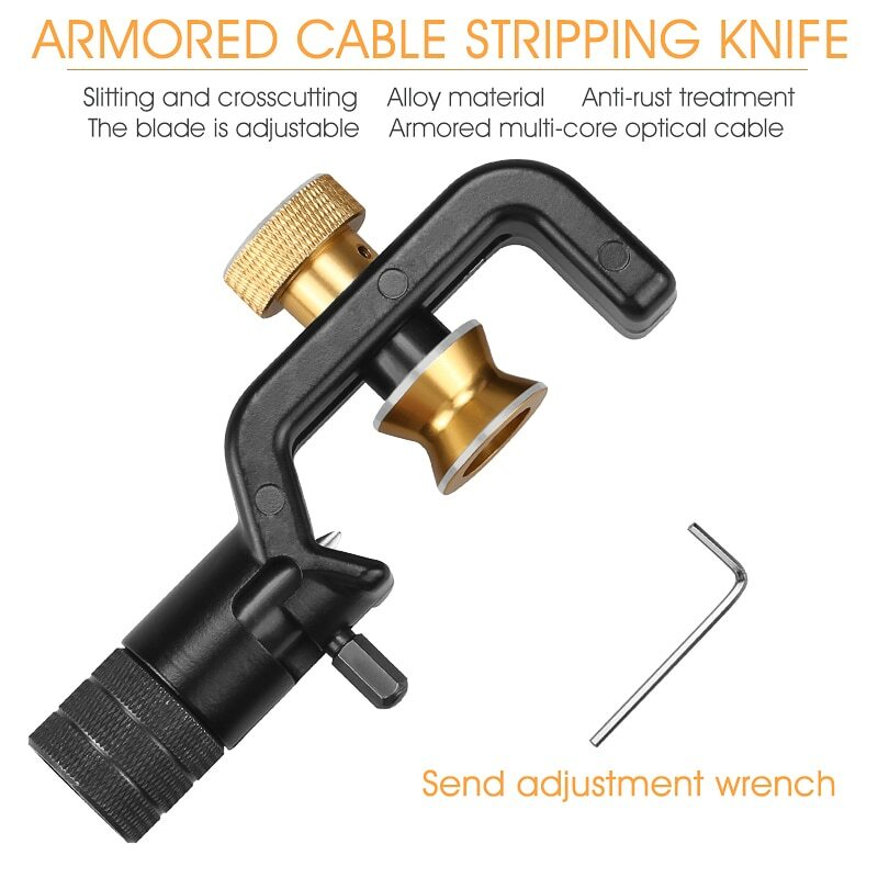 Optical Cable Slitter Fiber Optic Stripping Tool Jacket Slitter Sheath Cutter
