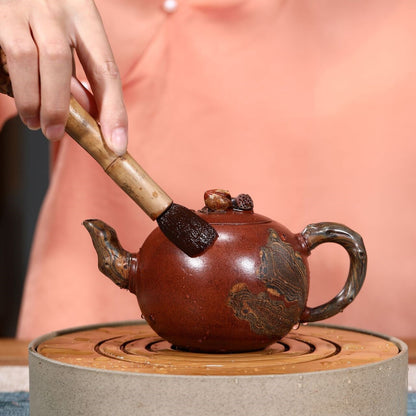 Original Ore Real Yixing Zisha Qingshui Clay Tea Pot Marked Handmade 400ml Pots