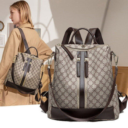 Women Pack Bag Bags Brand Design Monogram Anti-theft Backpack Girl Printing