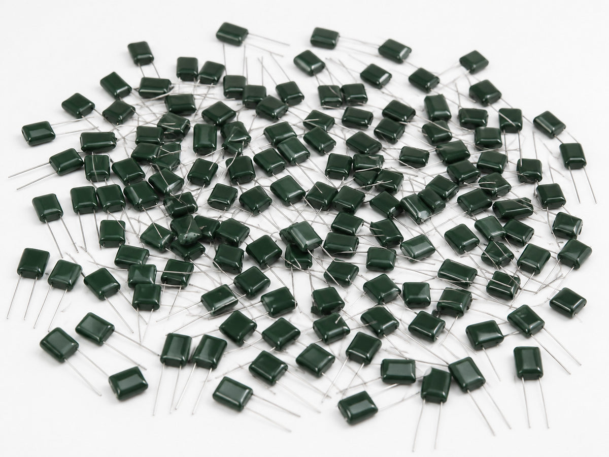 100 Pack Mylar Radial Capacitor 10% 100 Volt 0.0022 µF
