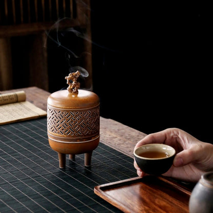 Chinese Ceramic Incense Burner Sandalwood Incense Burner Tea Ceremony Zen Censer