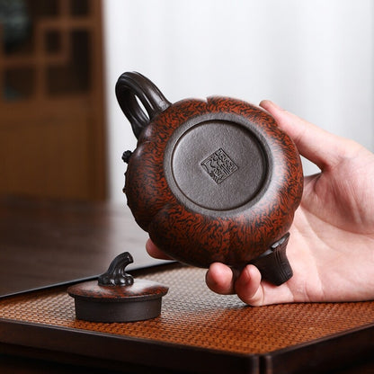 Full Handmade Tea Pot With Certificate Paper Real Yixing Zisha Purple Clay Pot