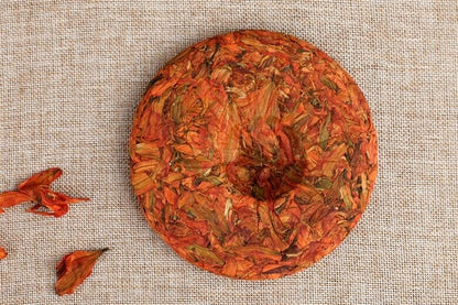 200g Organic Lily Scented Tea Cake Lungs Cough Sedative Lilies Premium Pure Tea